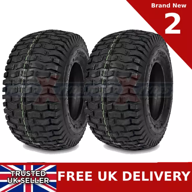 Two New 20x8.00-8 4Ply Deli Tyre Lawn Mower / Golf Buggy / Tractor / Turf 20x8 8