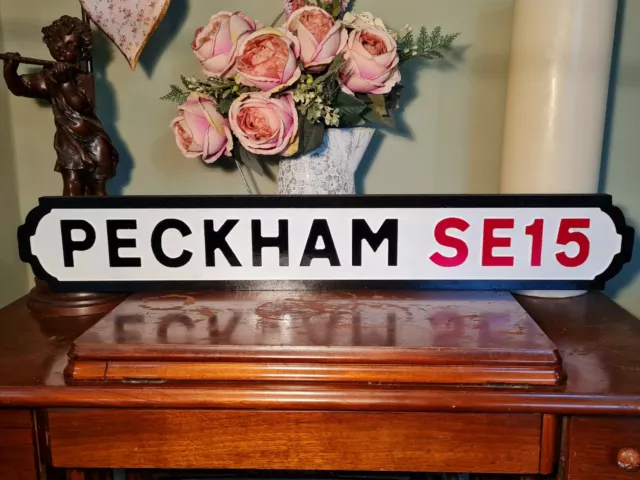 Peckham Indoor Old Fashioned London Street Sign Only Fools City Road Sign