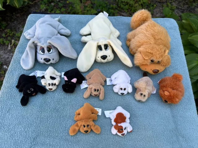 Vintage 1995 Galoob Toys Pound Puppies Lot! 13 Total! Mixed Colors