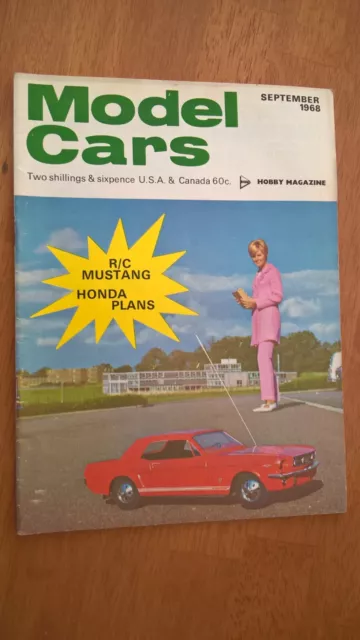 Scalextric Model Cars Magazine September 1968 The Golden Age of Slot Racing !!