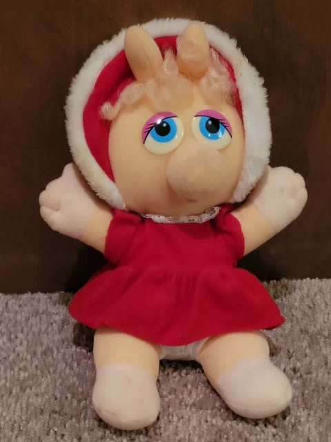 Baby Miss Piggy Plush Stuffed Animal Muppet Jim Henson Vintage McDonalds 1987