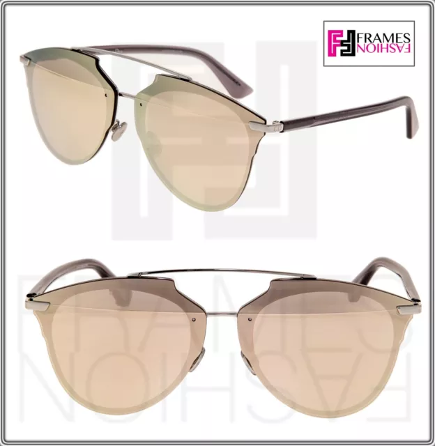 CHRISTIAN DIOR REFLECTED PRISM Palladium Rose Mirrored Sunglasses ReflectedP