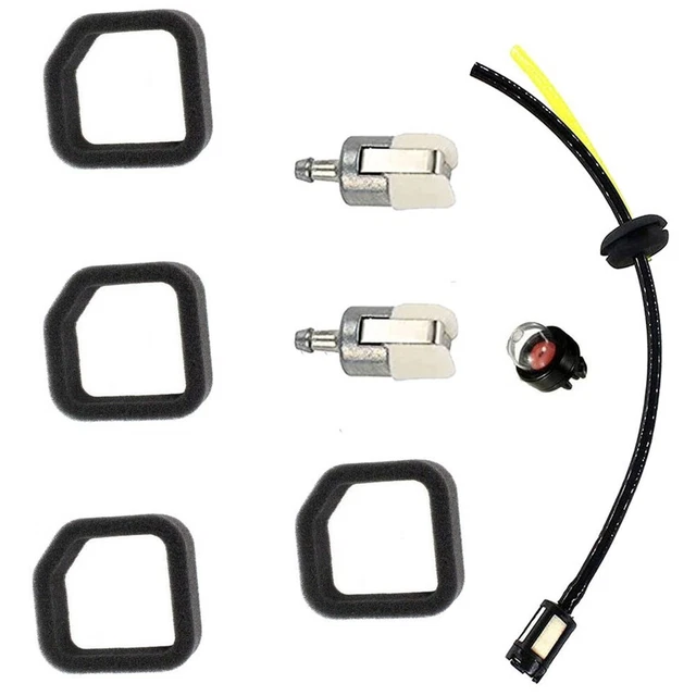 Kit Filtre à Air Et Conduites Carburant Yurefax Pour Souffleurs Ryobi 280, 310BVR, Tondeuses Et Débroussailleuses - Pièces De Rechange #791-682039