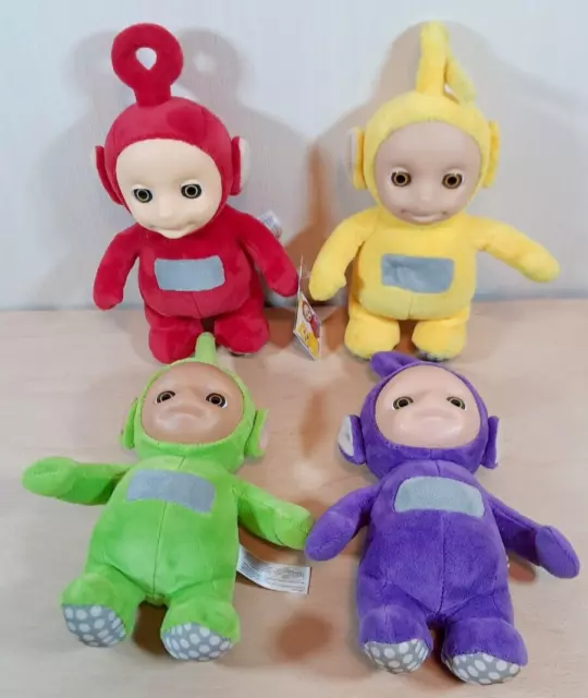 Teletubbies official set of 4 talking plush. Tinky Winky , Dipsy, Laa-Laa, Po