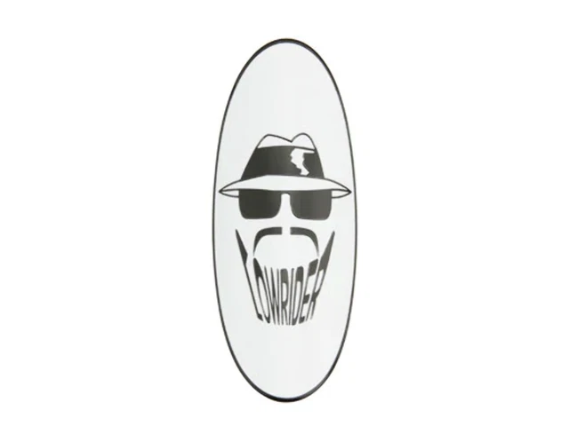 LOWRIDER HEAD NAME Plate Badge White Dragster Lowrider Bicycle Bike $9. ...