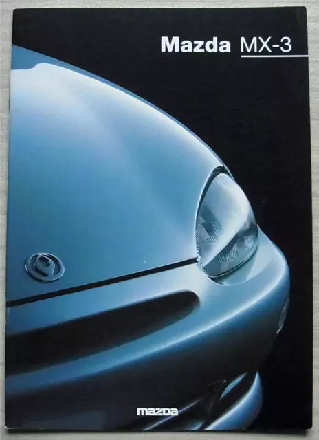 MAZDA MX-3 Car UK Market Sales Brochure June 1994 #MCAG836