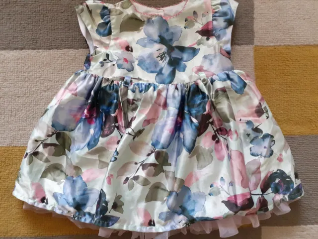 Baby Girls M&Co Beautiful Lined Summer Dress 3-6 Months Excellent Condition