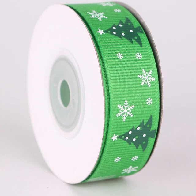 2 Rollen 10 Yards 2 CM Schneemann Schneeflocke Handwerk Band Weihnachten Trim