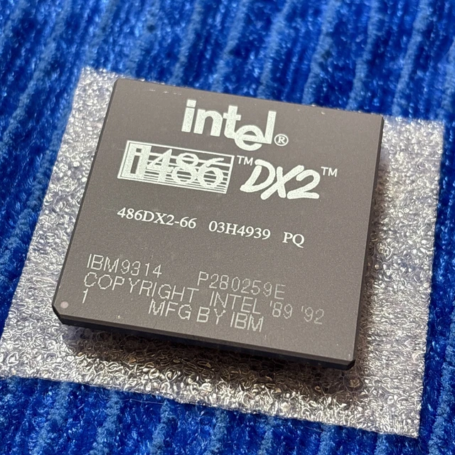 VINTAGE IBM 486DX2-66 03H4939 PQ Rare CPU Processor Intel IBM9314 ...