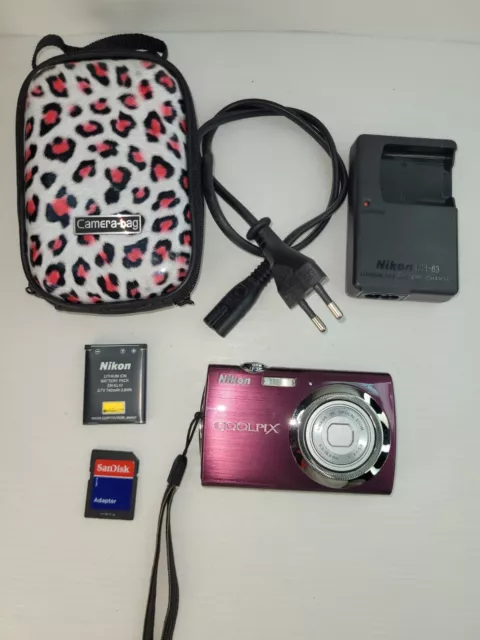 Nikon COOLPIX S230 10.0MP Digital Camera - Plum