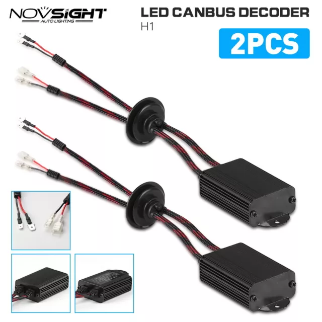 LED Headlight Canbus Error Free Anti Flicker Resistor Canceller Decoder H1~H13