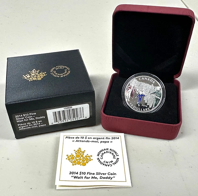 【カナダ銀貨】WAIT FOR ME DADDY 2014 2014 $3 Wait for me, Daddy - Pure Silver Coin