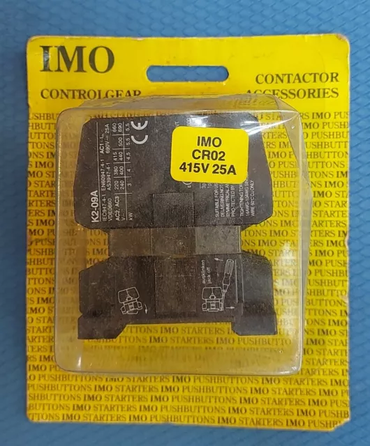 IMO CR02 25amp 415volt CONTACTOR DIN RAIL