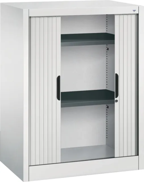 CP Rollladenschrank Aktenschrank Büroschrank Metallschrank abschließbar - B 80cm