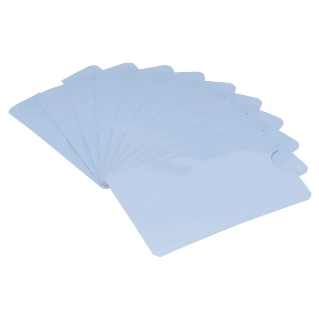 RFID Blocking Credit Card Sleeves Protector NFC Holder Lake Blue 30Pcs