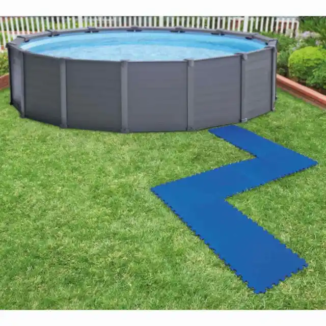 Bestway Protectores de suelo piscina 8 piezas azul 50x50 cm INTEX vidaXL