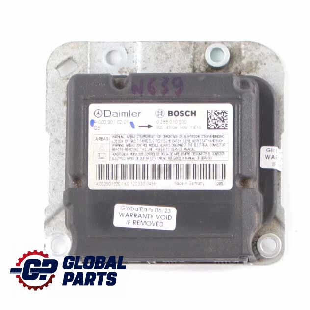 MERCEDES VITO W639 Airbag SRS Module Control Unit ECU Air Bag