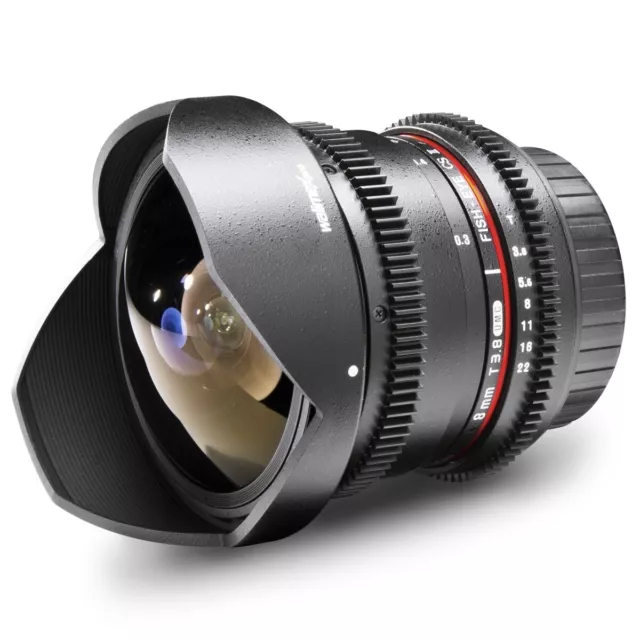 Objetivo walimex pro 8/3,8 Fish-Eye II VDSLR para Canon EFS