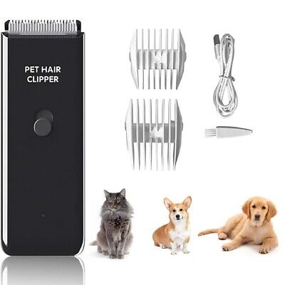 Dog Cat Pet Grooming Kit USB Rechargeable Cordless Electric Hair Clipper Trimmer