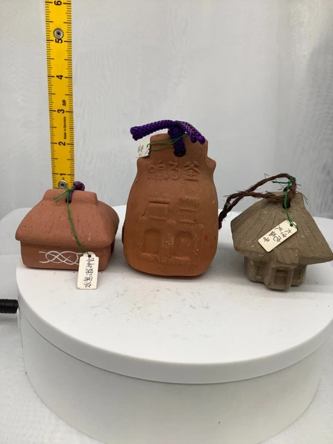 Campana di argilla giapponese in ceramica Dorei antiquariato asiatico casa...