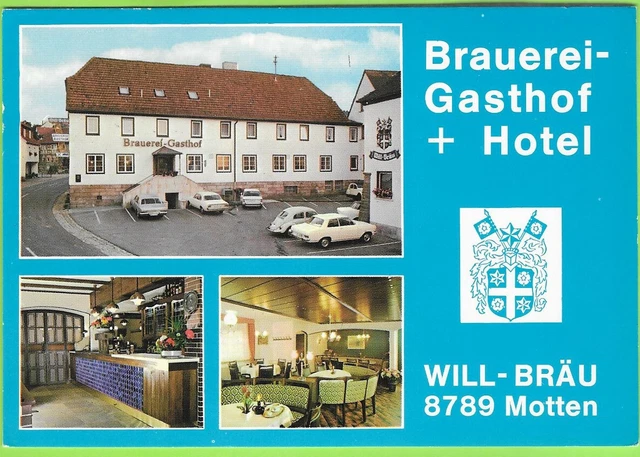 228) MOTTEN / Rhön - Gasthof Will-Bräu / ungelaufen (Variante)