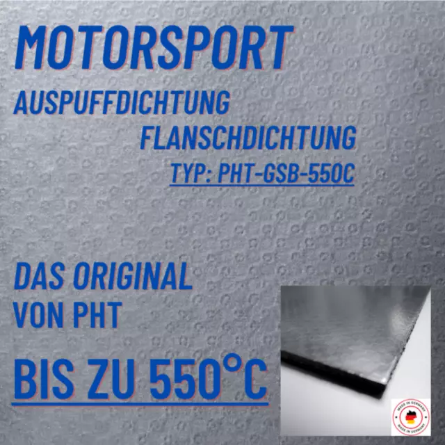 Flanschdichtung Auspuffdichtung Universal XXL 200x200mm Abgasanlage Motorsport