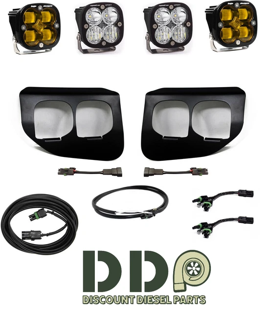 Baja Designs Squadron Sport Amber SAE Fog Light W/ Upfitter For 20-22 Ford F-250 Baja Designs Squadron Sport Amber SAE Fog Light W/ Upfitter For 20-22 Ford F-250