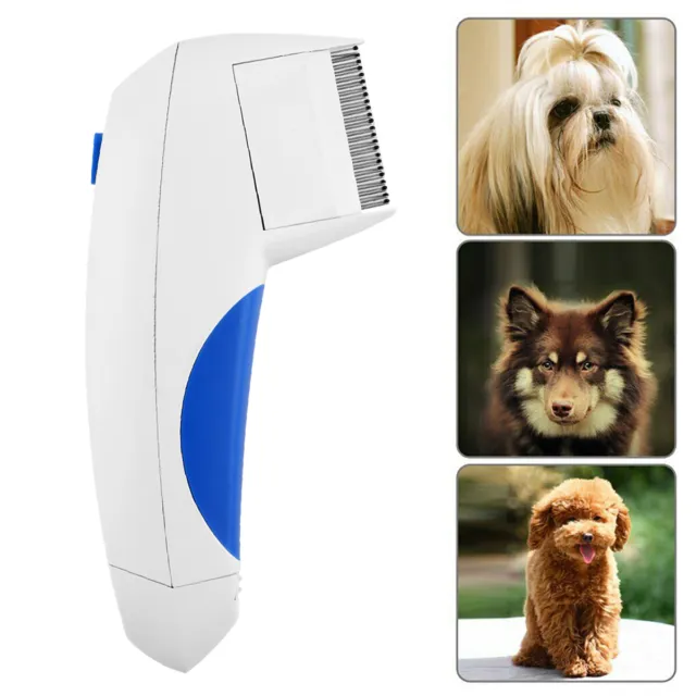 Electric Flea Zapper Lice Remover Hair Comb Brush  Cat Dog Safe Cleaning Tool US