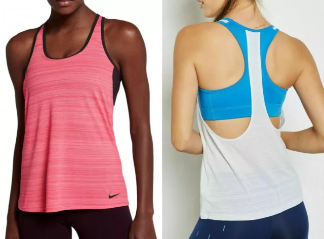 NIKE LOOSE SUPPORT Built in Bra Training Running Gym Tank Top £30.96 -  PicClick UK