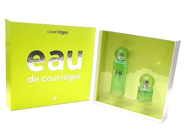 Coffret Parfum Courrèges Eau Hyper Fraîche - 90 Ml + 20 Ml, Eau De Toilette, Neuf Sous Cellophane