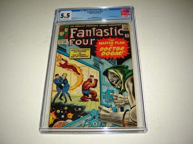 Fantastic Four # 23 CGC 5.5 Silver Age Early Doctor Doom  Appearance.