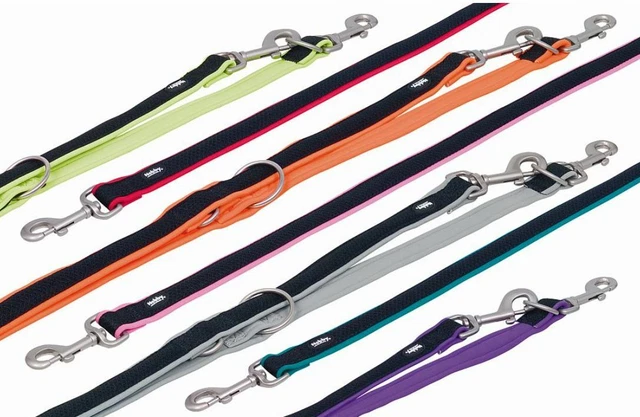 Hundeleine Führleine Nylonleine Neopren MESH PRENO 200 cm 3-fach verstellbar