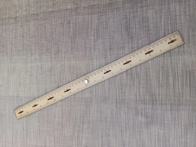 Lineal flexibel ca. 50 cm und Zoll  - Vintage