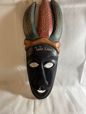 Punta Cana Primitive Wooden Hand Crafted Wall Art 15” tall
