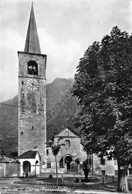 Cartolina Crodo Chiesa parrocchiale 1965