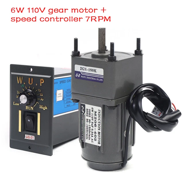SINGLE-PHASE REVERSIBLE ELECTRIC Gear Motor Variable Speed Reduction