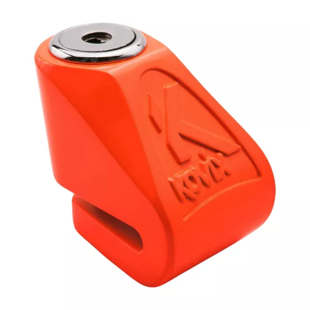 KOVIX KN1 Bremsscheibenschloss 6mm Lock-Pin Fluo Orange Motorrad-Diebstahlschutz