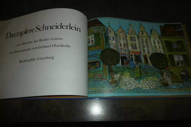 Brüder Grimm + Illus. Gerhard Oberländer -- das TAPFERE SCHNEIDERLEIN / von 1970 2