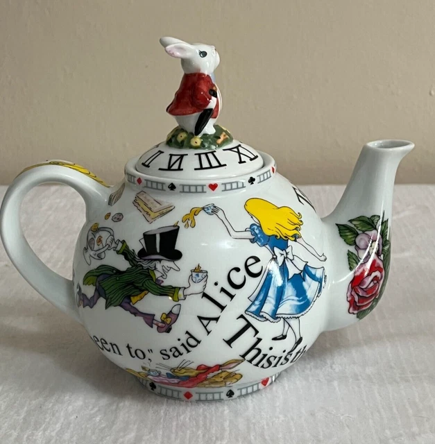 ALICE IN WONDERLAND Mad Hatters Tea Party Tea Pot Teapot Paul Cardew
