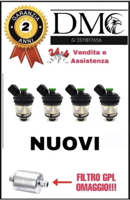 Landi Renzo Kit 4 Iniettori Gpl Per Impianto Tappo Verde 237109000 Med Bosch