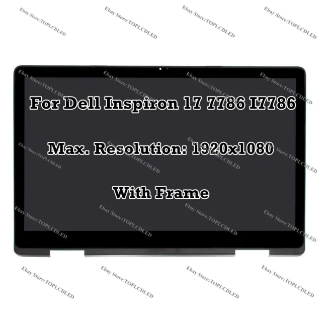 17.3" Dell Inspiron 17 7786 FHD LCD LED Display Touch Screen Digitizer Assembly