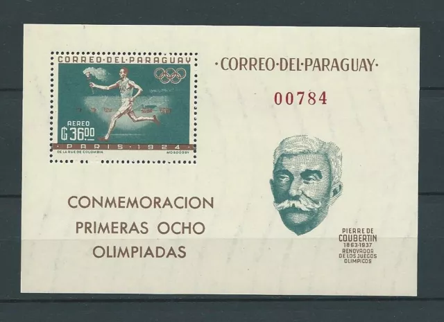 Latin America - Paraguay - 1963 Mi 1167 / Bloc 34 -  Timbres Neufs** Mnh Luxe