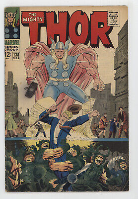 Mighty Thor 138 Marvel 1967 VG FN Stan Lee Jack Kirby Ulik Sif