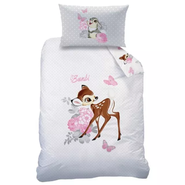 Bébé Flanelle Linge de Lit Réversible Disney Bambi 100 X 135 CM Castor