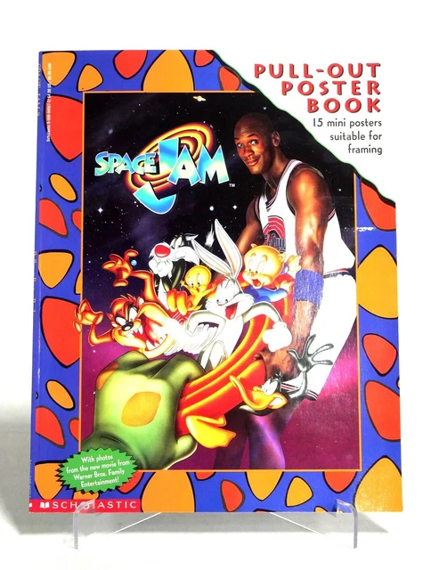VINTAGE 1996 SCHOLASTIC Space Jam Pull Out Poster Book With 15 Mini vintage-1996-scholastic-space-jam-pull-out-poster-book-with-15-mini