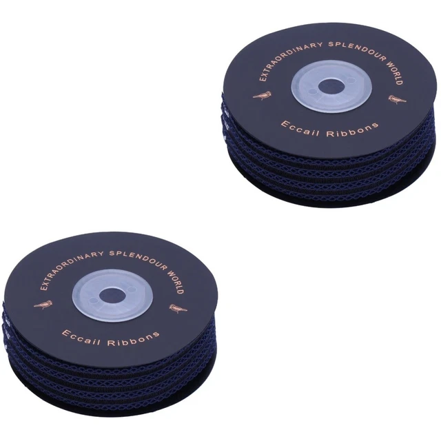 2x Urlaub Weihnachten Band Spitze Trim Stoff Geschenk Verpackung Band 11