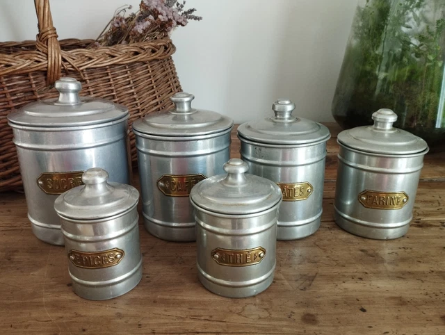 LJY Paquet De 6 Boîtes Carrées Vides En Métal Argenté D'une Capacité De