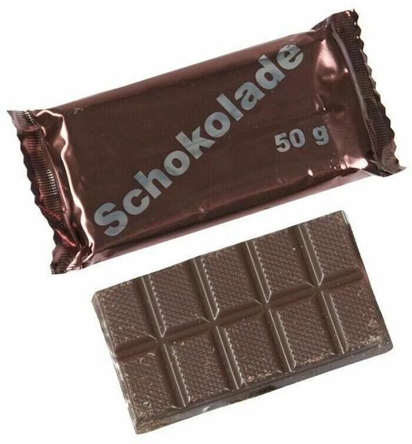 10 x 50 g cioccolato cot., produzione originale esercito tedesco