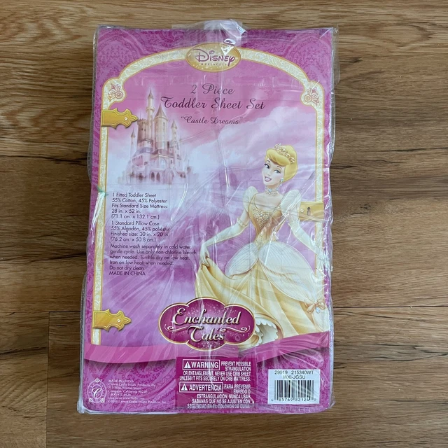 Disney Princess 2 Piece Toddler Sheet Set NEW in PACKAGE Enchanted Tales