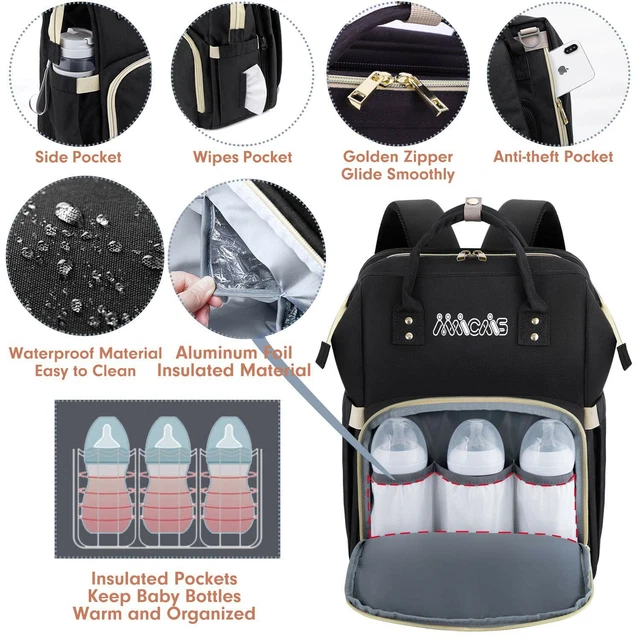 Diaper Crib Bag | MAICAIS Baby Changing Station Backpack | Green 5